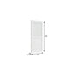 80" X 32" White Wood And Glass Slab Door