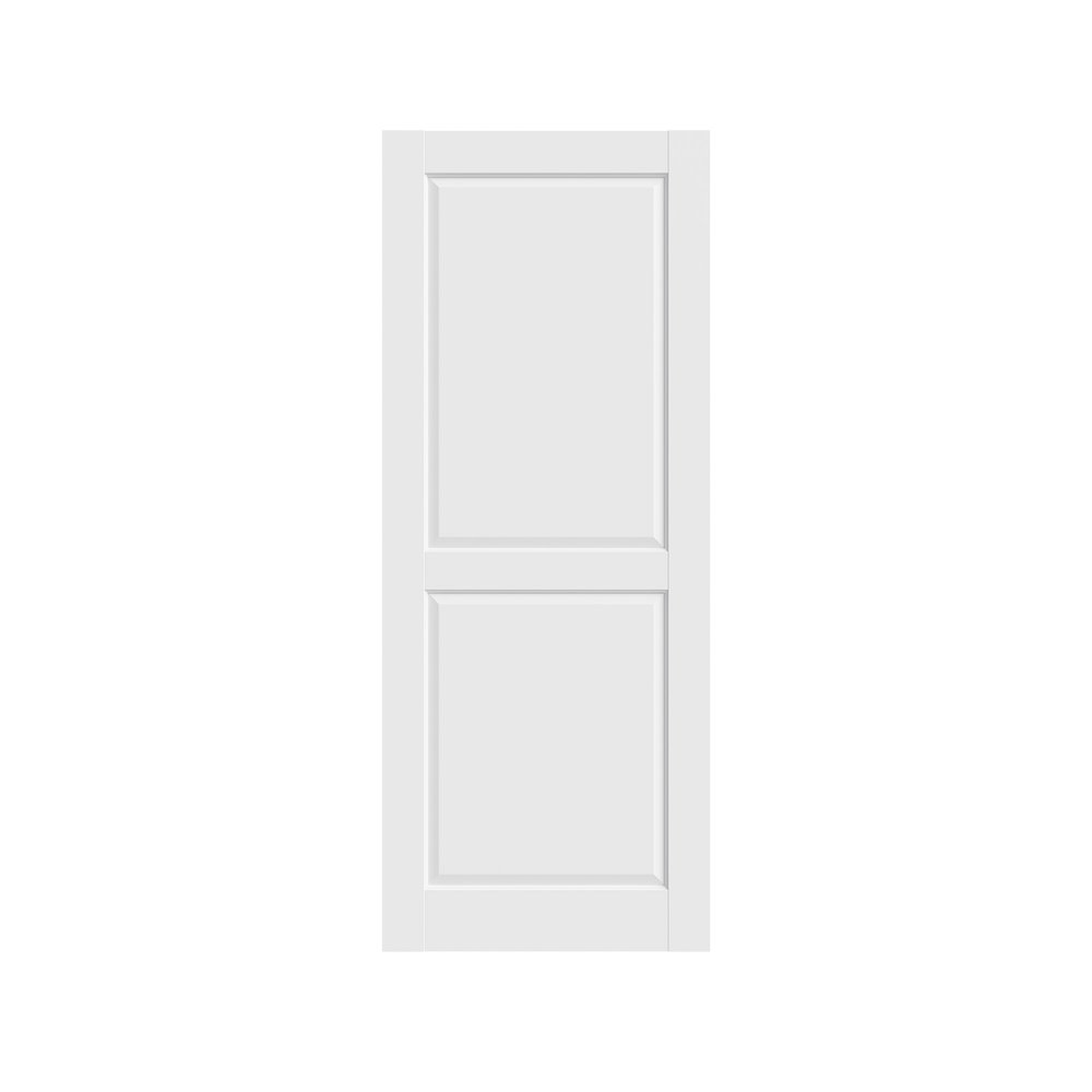 80" White Wood Slab Door