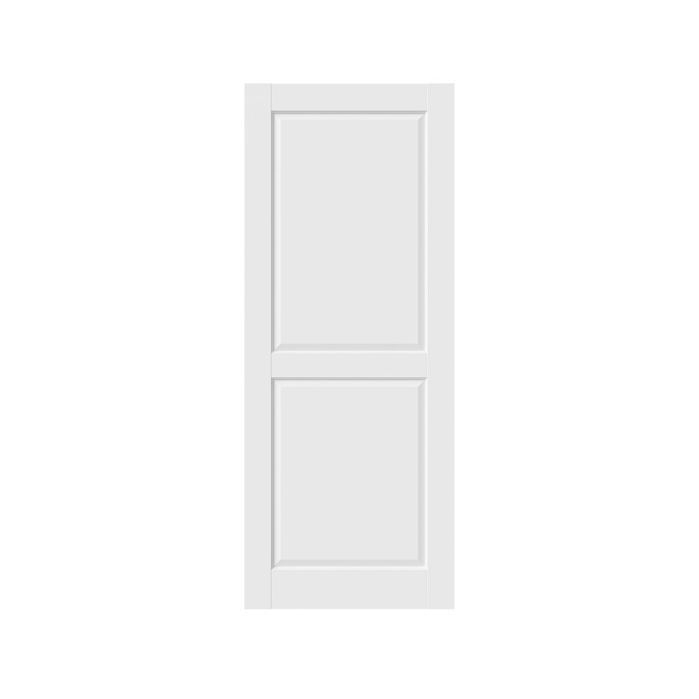 80" White Wood Slab Door