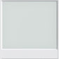 80" X 30" White Wood And Glass Slab Door