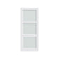 80" X 32" White Wood And Glass Slab Door