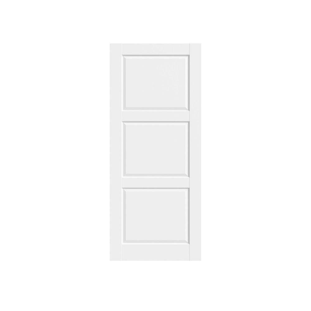 80" X 24" White Wood Slab Door