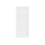 80" White Wood Slab Door