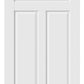 80" X 24" White Wood Slab Door