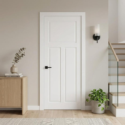 80" X 28" White Wood Slab Door