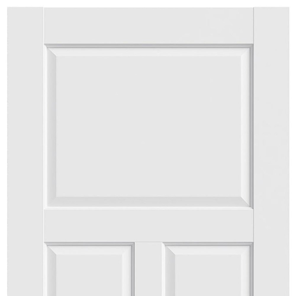80" White Wood Slab Door