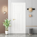 80" White Wood Slab Door