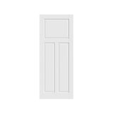 80" White Wood Slab Door