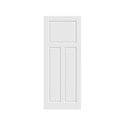 80" X 30" White Wood Slab Door