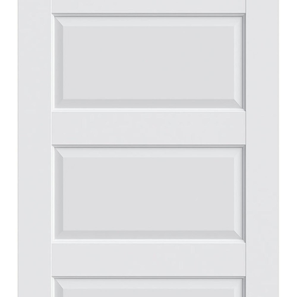 80" X 24" White Wood Slab Door