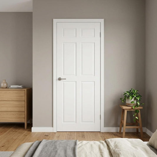 80" X 28" White Wood Slab Door