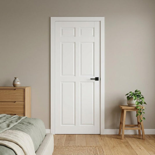 80" X 32" White Wood Slab Door