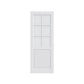 96" X 30" White Wood And Glass Slab Door