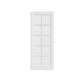 80" White Glass French Doors