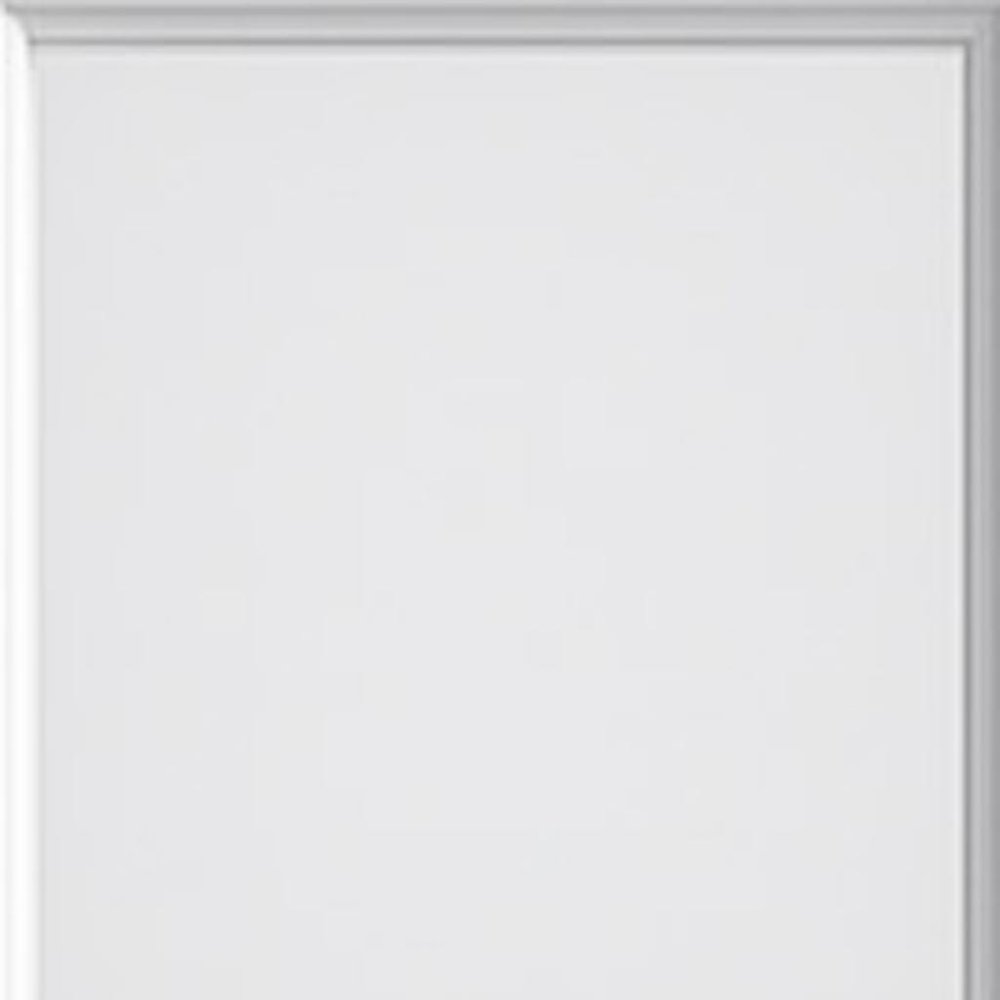 80" White Glass French Doors