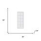 80" White Glass French Doors