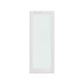 80" X 24" White Wood And Glass Slab Door