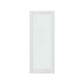 80" X 28" White Wood And Glass Slab Door