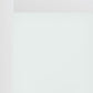 80" X 30" White Wood And Glass Slab Door