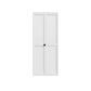 Set Of Two 78" White Wood Bi-Fold Door