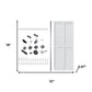 Set Of Two 78" White Wood Bi-Fold Door