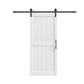 84" White Wood Barn Door