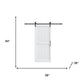 84" White Wood Barn Door