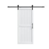 84" White Wood Barn Door