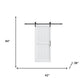 84" White Wood Barn Door
