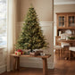 7.5' Pre Lit Full Pine Christmas Tree With Decorations