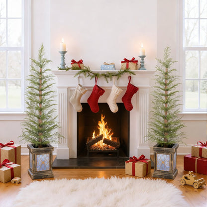 4' Full Tropical Christmas Tree With Decorations