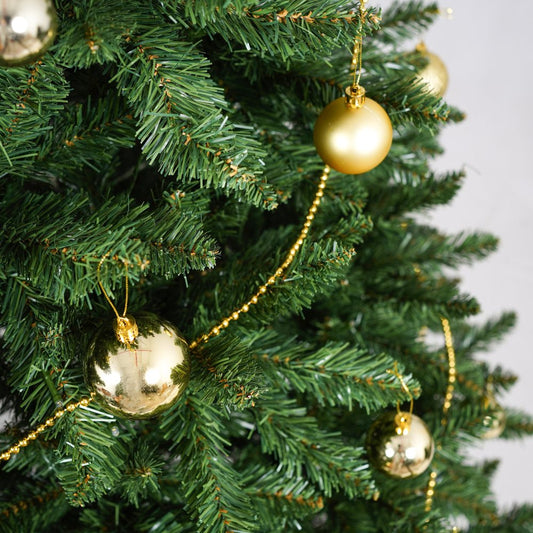 6.5' Pre Lit Full Tropical Christmas Tree With Decorations