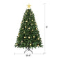 6.5' Pre Lit Full Tropical Christmas Tree With Decorations