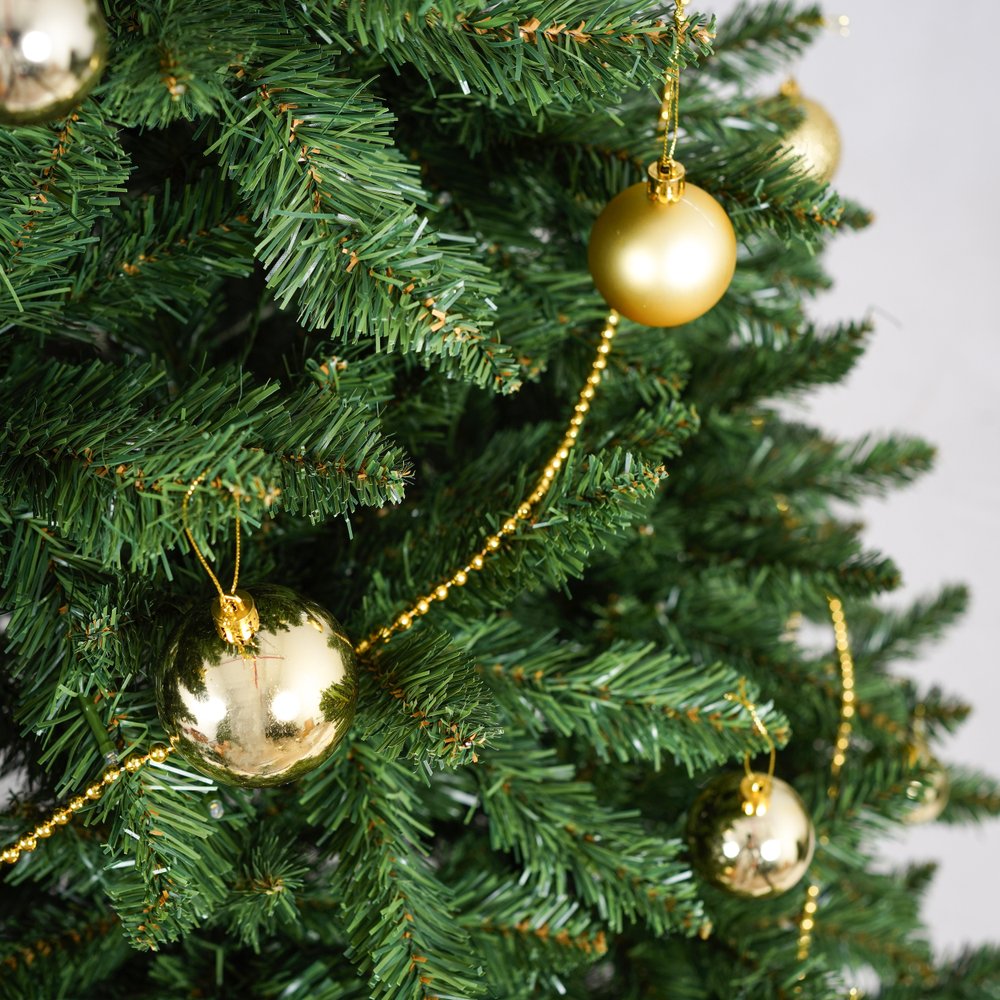 7.5' Pre Lit Full Tropical Christmas Tree With Decorations