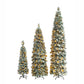 8' White Pre Lit Full Fir Christmas Tree With Decorations