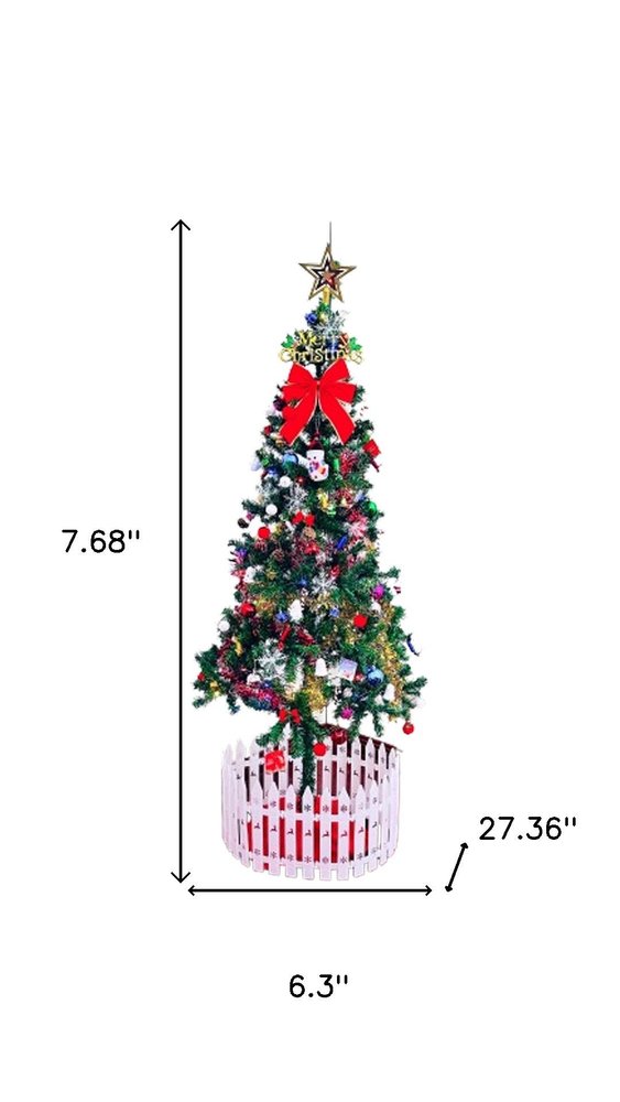 5' Pre Lit Full Tropical Christmas Tree With Decorations