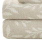 Set of Six Cream Cotton Jacquard Towel Set