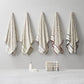 Set of Six Cream Cotton Jacquard Towel Set