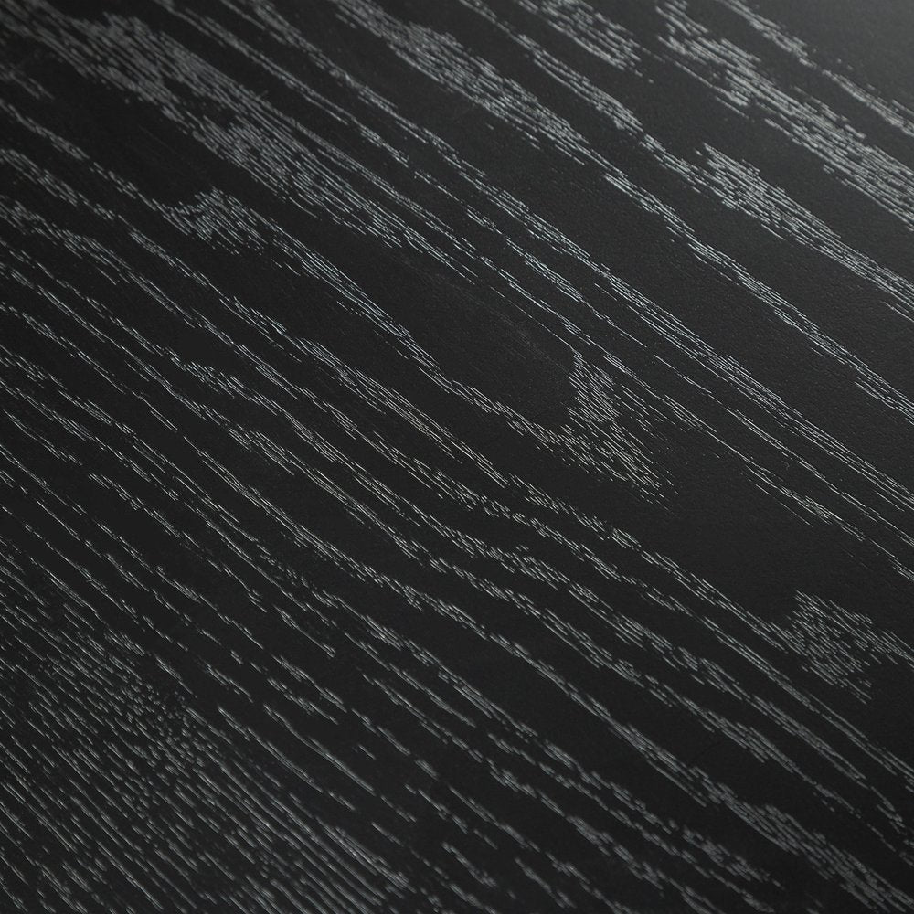 79" Black Solid Wood Mirrored Double Pedestal Base Oval Dining Table