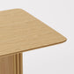 79" Natural Solid Wood Double Pedestal Base Dining Table