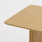 79" Natural Solid Wood Double Pedestal Base Dining Table