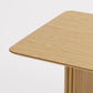 79" Natural Solid Wood Double Pedestal Base Dining Table