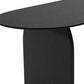79" Black Solid Wood Double Pedestal Base Oval Dining Table