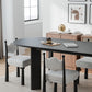 78" Black Solid Wood Oval Dining Table