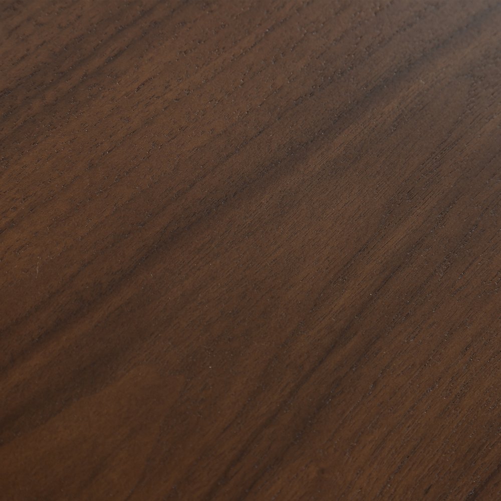 45" Brown Solid Wood Round Top Dining Table