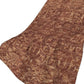 50" X 70" Burgundy And Brown Damask Polyester Woven Plush Throw Blanket