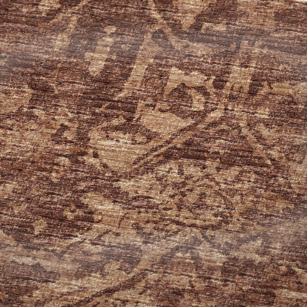 50" X 70" Burgundy And Brown Damask Polyester Woven Plush Throw Blanket