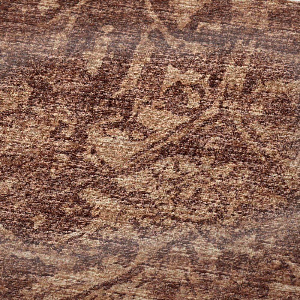 50" X 70" Burgundy And Brown Damask Polyester Woven Plush Throw Blanket