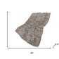 50" X 70" Brown And Beige Damask Polyester Woven Plush Throw Blanket