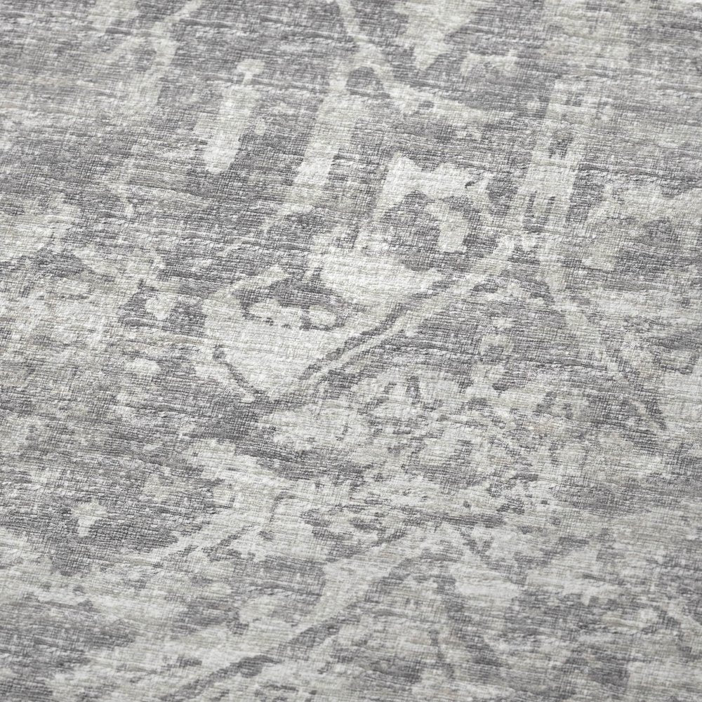 50" X 70" Gray And Ivory Damask Polyester Woven Plush Throw Blanket